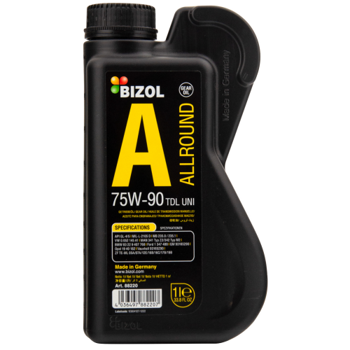 Синтетическое трансмиссионное масло Allround Gear Oil TDL  75W-90 UNI - 1 л